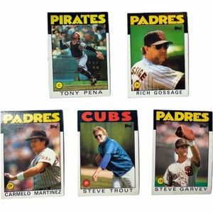 Topps 1986 Topps Baseball Cards Vintage Card Small Lot